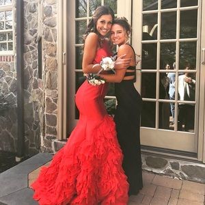 Red Rachel Allan Prom Dress